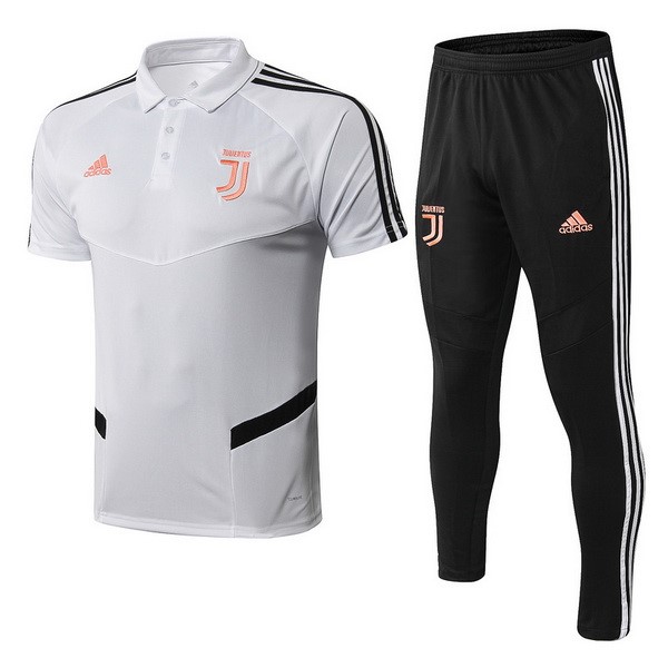 Polo Juventus Conjunto Completo 2019 2020 Blanco Naranja